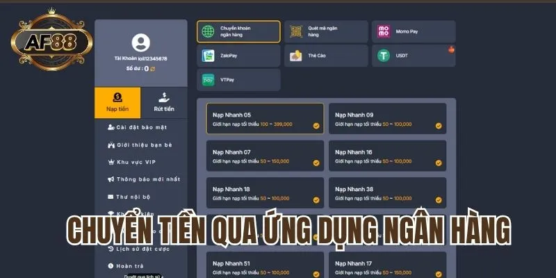 Chuyển tiền qua ứng dụng ngân hàng